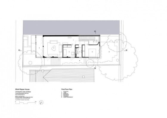 Plano del segundo piso de la casa