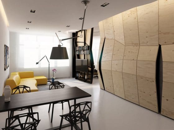 Diseño sala comedor moderno departamento