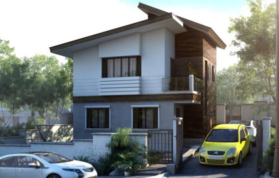 Fachada casa pequeña dos pisos fachada-pequena-casa-dos-pisos