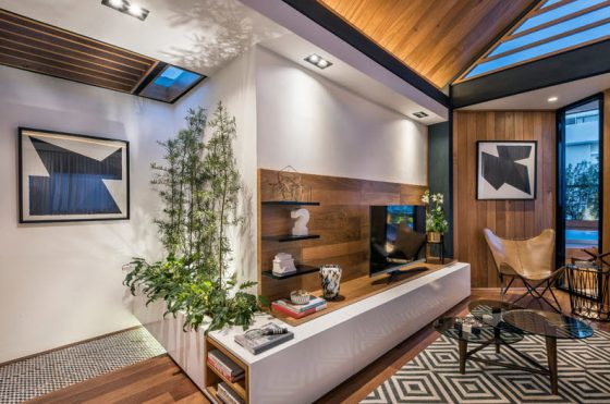 Acabados interiores de terraza con techo