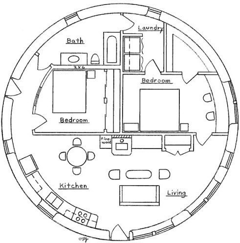 Diseños de casas circulares con planos