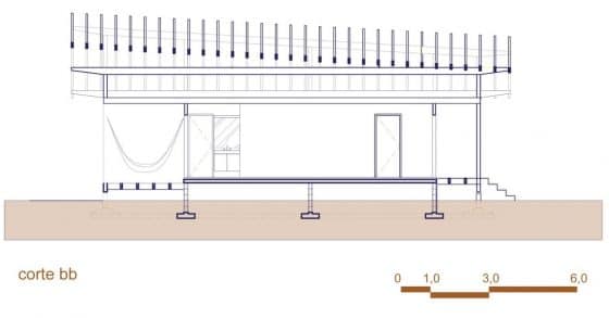 Plano de corte BB casa selva