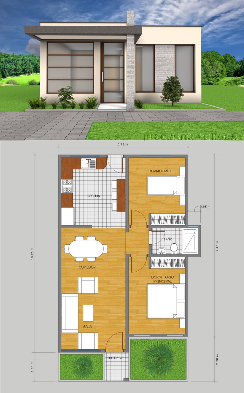 Download Modernas Planos De Casas Pequeñas Con Medidas Y Fachadas Pictures