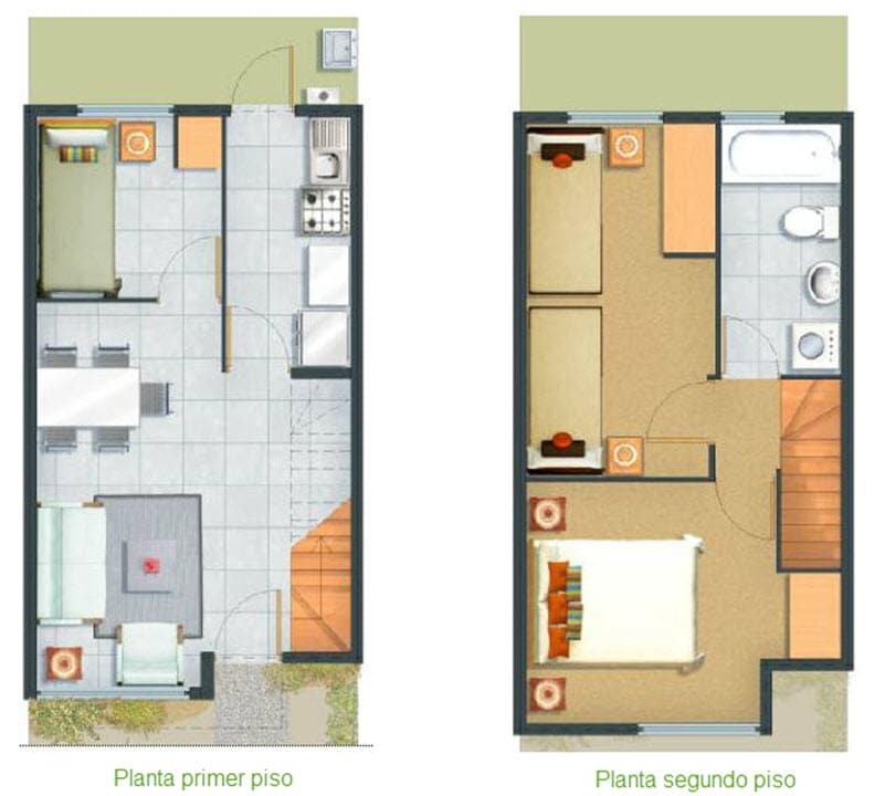 Lista 91 Foto Planos De Casas Pequeñas De Dos Pisos Con Medidas En