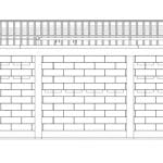 Plano de fachada casa de campo hormigón