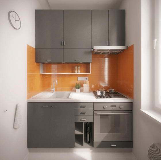 Diseño de cocina muy pequeña