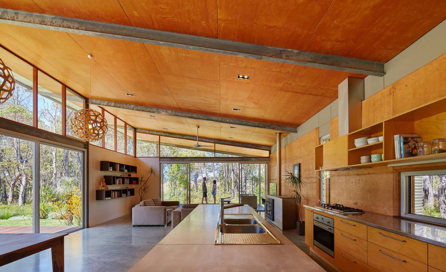 Diseño interior casa rural moderna