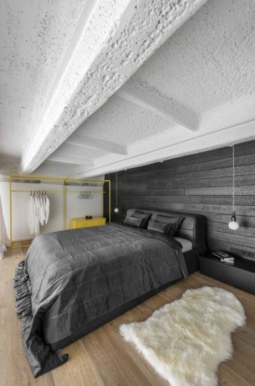 Loft yatak odası