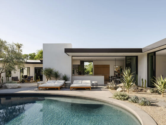 Casa de campo moderna con piscina